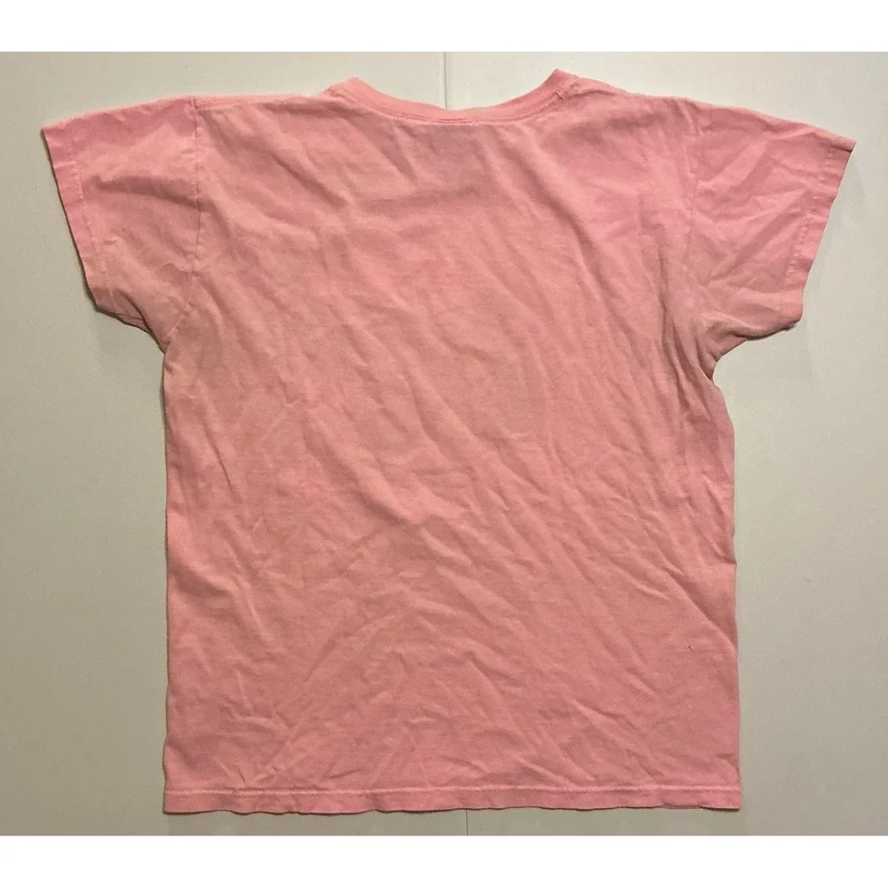 VTG USA Made 90s Laurel Burch Blossoming Feline Pink T-Shirt Womens Art Cat M - Picture 5 of 7